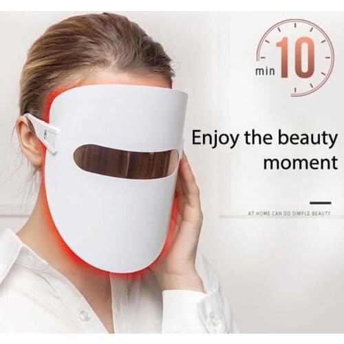 3 Colors Skin Rejuvenation Instrument LED Light Therapy Face Mask Rejuvenation SPA Beauty Instrument Mask Instrument Household