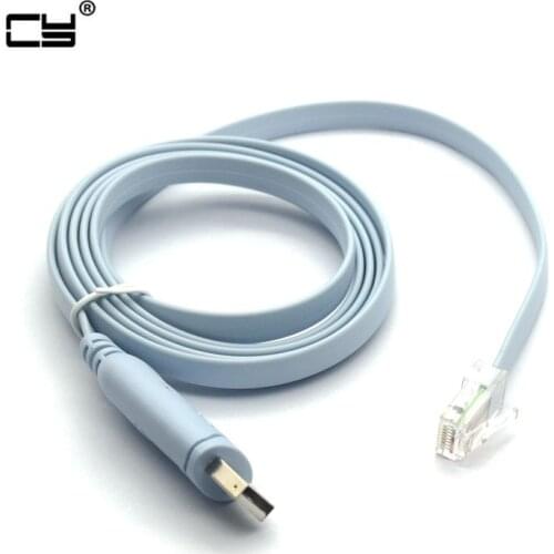 1.5m Pl2303ra USB Rs232 to RJ45 Console Cable for Cisco H3C HP Arba Huawei Fortinet Router Ftdi USB Console Cable Extension Lin