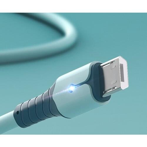 Hot 5A Fast USB Type C Cable For Samsung Liquid Silicone Cable USB C Charging For Huawei P50 Xiaomi USB-C Charger Wire