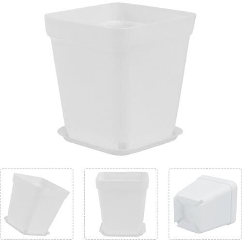 10pcs Square Flower Pot Mini Decorative Flower Pots Planters Creative Succulents Nursery Floral Holder Organizer Garden