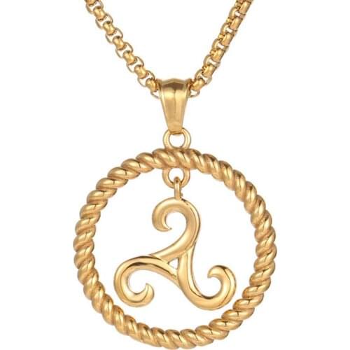 JHSL New Men Pendant Necklace 60cm Stainless Steel Chain Silver Gold Color Fashion Jewelry Gift New 2021