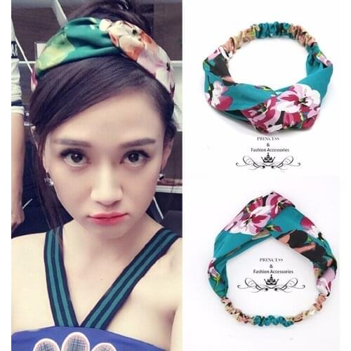 2020 New Fashion Women Headband Knot Flower Elastic Hairbands For Women Trendy Girl Hair Accessories Headwear For Women Headhoop
