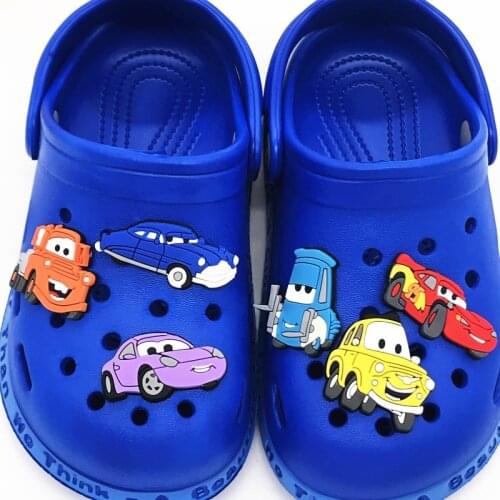 New Arrival 1pcs Cartoon Car Toy Bus for Shoe Charms Shoes Decoration Accessories Buckle PVC Shoe Charms Boy Kids Gift Croc Jibz