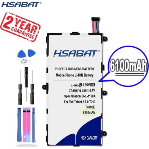 New Arrival 6100mAh T4000E Battery for Samsung Galaxy Tab 3 7.0'' SM-T210 T211 T215 T217 T2105 P3210 P3200 T210R T217A