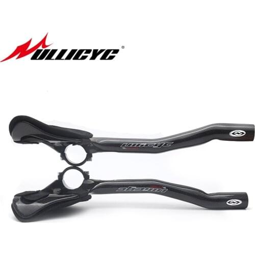 ULLICYC New 3K Full Carbon Fiber Bicycle TT Handlebar Road Rest Handlebar MTB Bike Bicycle Handlebar 31.8mm TT Bars