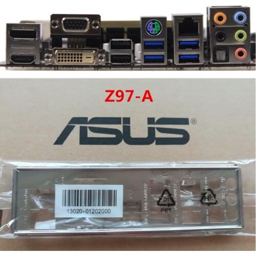 Original IO I/O Shield BackPlate Blende Bracket For Asus Z97-A Z97 A