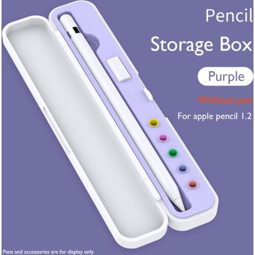 Pencil Storage Box for Apple Pencil 1/2 Holder Portable Hard Cover Portable Case For Airpods Air Pods Apple Pencil Accessories