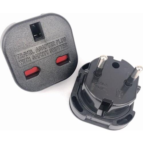 UK TO EU EUROPE Adapter Unversal travel Charger Plug Converter Wall Plug Socket 2 Pin 240V