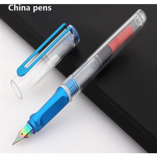 New Listing High Quality 6053 Blue School Supplies Student Office Stationary Colors Nib Fountain Pen Ink