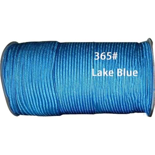 4mm Lake Blue Best Flat Line Nylon Cord+130m/Roll Jewelry Accessories Macrame Rope Bracelet Necklace Chinese Knot Beading Cords