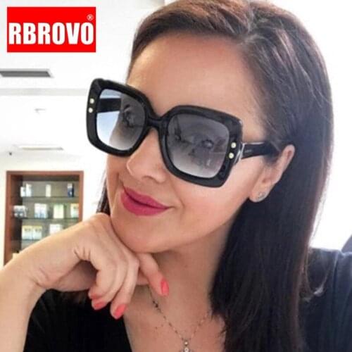 RBROVO 2021 Square Sunglasses Women Luxury Brand Sun Glasses for Women/Men Retro Sunglasses Women Vintage Oculos De Sol Feminino