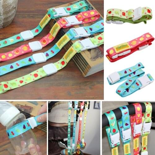 Anti-lost Strap Fixed Button Baby Pacifier Clip Chain Ribbon Dummy Soother Holder Chain Anti-drop Buckle Strap for Pacifier