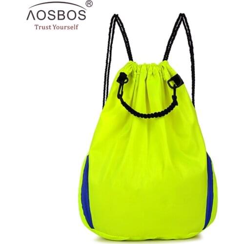 Aosbos New Fashion Drawstring Backpack Collapsible Backpacks Men and Women Bags Travel Unisex Ultralight Bags free shipping