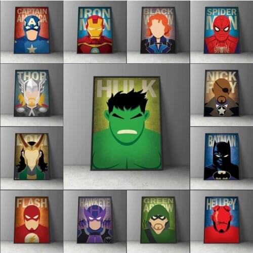 Marvel Poster Avengers Wall Art Minimal Art Marvel Champions Superhero Classroom Decor Poster Minimal Movie Poster Wall ArtHulk