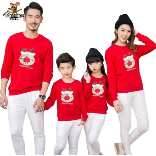 Family Clothing 2020 Christmas Deer Kid shirts Mommy and Me Clothes Mother Daughter Father Baby Rompers Family Matching Outfits