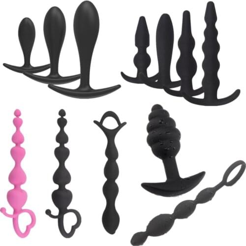 Silicone Small Anal Beads Balls Butt Plug Sex Toys For Women Anal Adult Anus Masturbation Prostate Massage Erotic Intimate Goods