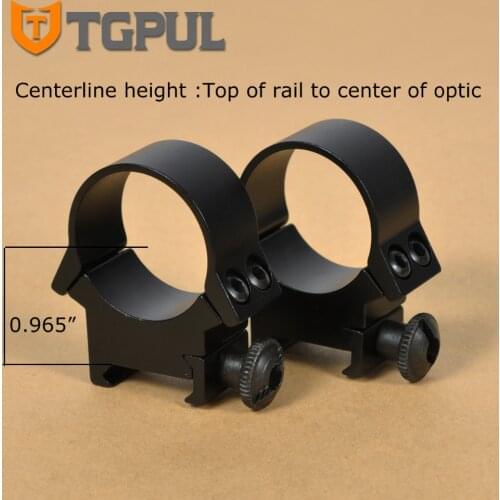TGPUL Tactical Low Profile Scope Rings QD 30mm Quick Release Rifle Scope Mount for Hunting Scopes Fit 20mm Picatinny Rail