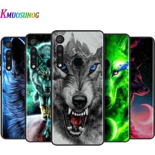 Wolf Totem For Motorola G9 G8 G Stylus Power One Fusion Hyper Edge E7 E6 5G Plus Play Lite Black Silicone Soft Phone Case