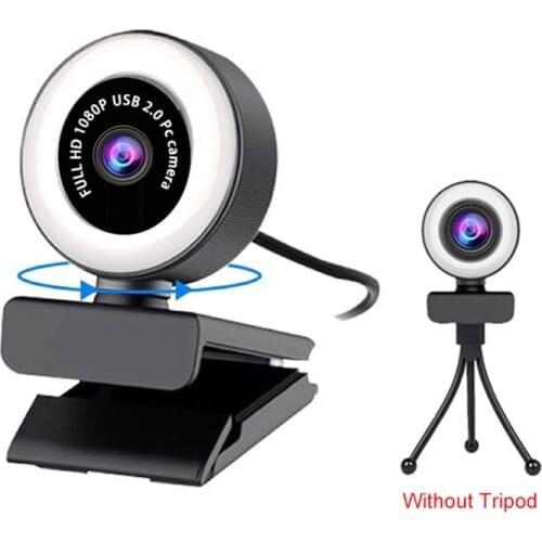 2K 4K Webcam 1080p Round Full HD Webcam PC Mac Laptop DESKTOP USB with Microphone Webcam for Youtube Live Video 4K