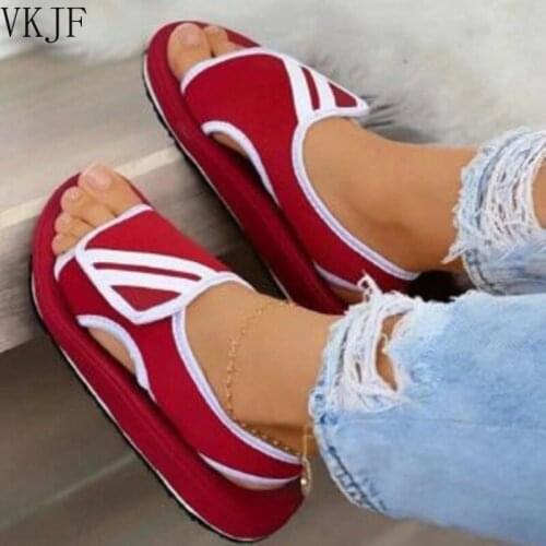 Summer Slippers Women Sandals Mesh Platform Shoes Woman Slippers 2021 Ladies Slides Soft Flats Outdoor Sandalias Plus Size