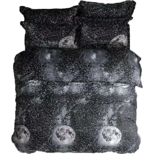Starry Sky Pattern Bedding Set Simple Pattern Duvet Cover Pillowcases Set For Home