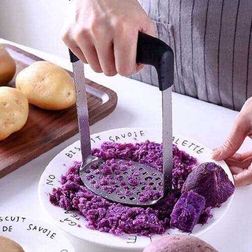 1PC Stainless Steel Potatoes Mud Pressure Mud Machine Potato Masher Ricer Fruit Vegetable Tools Kitchen Gadgets Accessories