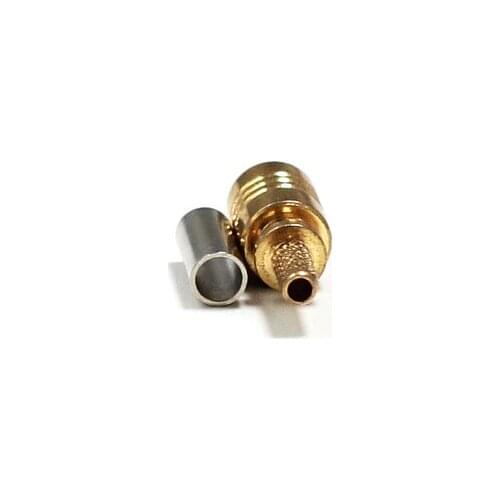 1pc New SMB Female Jack RF Coax Connector crimp For RG316 RG174 LMR100 cable Straight Goldplated Wholesale