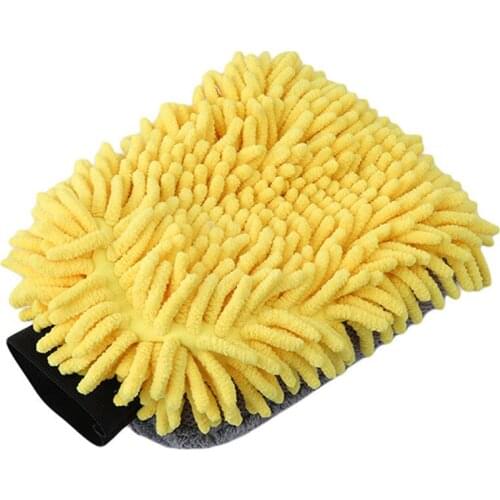 3 In 1 Car Wash Gloves Car Towel Cleaning Brush Multi-function Microfiber Chenille Auto Care Sponge Brushes
