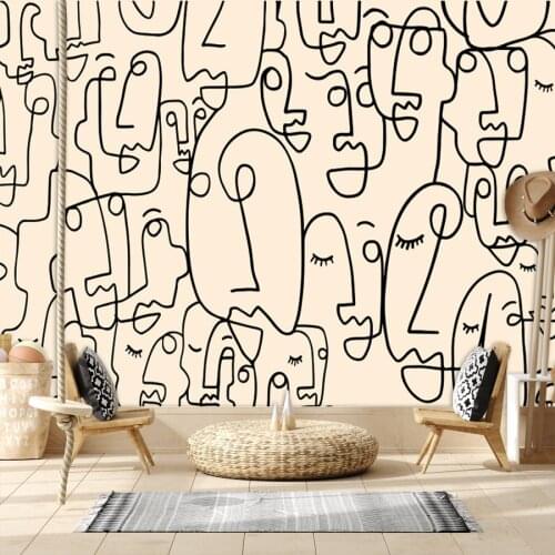 Abstract Figure Custom Photo 3d Wallpapers for Living Room Bathroom Floor Wall Papers Home Decor Peel Stick Mural Roll Sticker