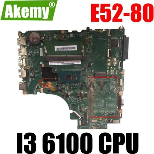 Akemy For Lenovo E52-80 V310-15ISK V310-15IKB DA0LV6MB6F0 Notebook Motherboard CPU I3 6100 DDR4 4G RAM 100% Test Wor