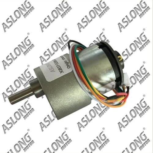 ASLONG JGB37-520 B encoder gear motor DC gear motor speed encoder
