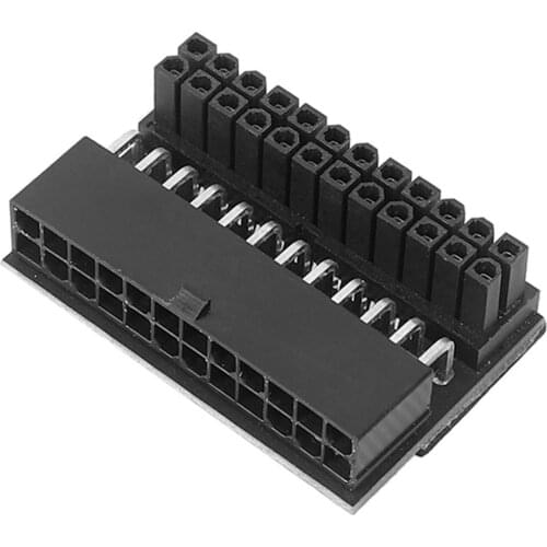 ATX 24Pin Female to 24Pin Male Adapter Connector 90 Degree Motherboard Power Arbitrary Motherboard Wiring Requirements