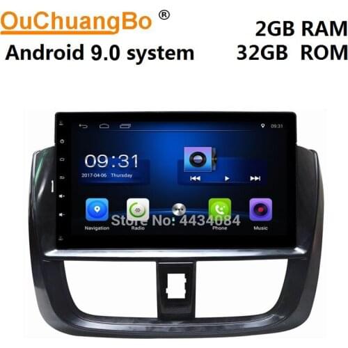 Ouchuangbo car radio head unit stereo for Toyota Toyota Yaris 2016-2018 support wifi touch screen 1080P android 9.0 system