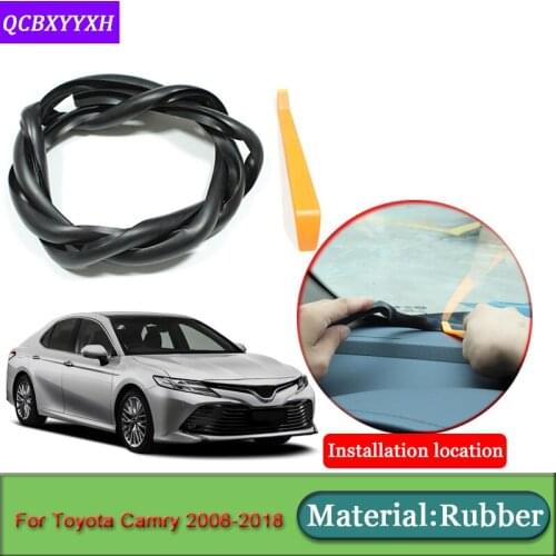 Car-styling For Toyota Camry 2008-2018 Anti-Noise Soundproof Dustproof Car Dashboard Windshield Sealing Strips Auto Accessories