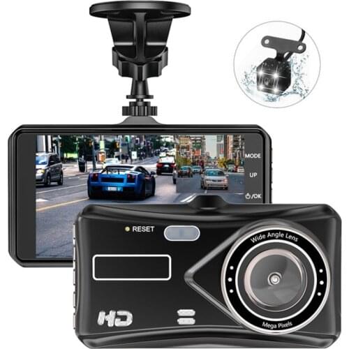 Car Dvr Video Recorder Dash Cam 1080P Video recorders With Rear View Camera 4" IPS Cycle Recorder Dashcam Dvrs for cars Dvr