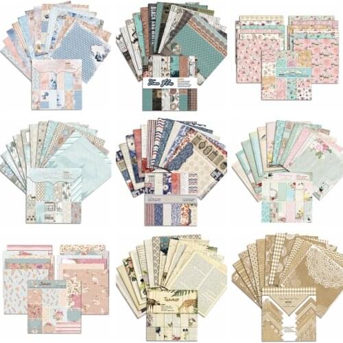 24 Sheets/set 6 Inch Paper Pad Cardstock Lovely Scrapbook Make DIY Card Craft Decorate Origami Art Dies Background Pattern Paper