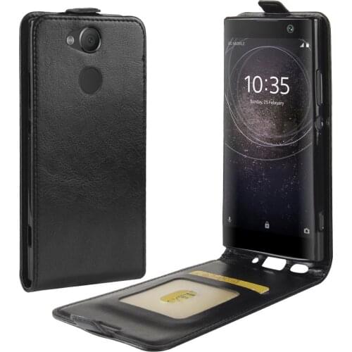 For Sony Xperia XA2 Case Cover Luxury Leather Vertical Flip Wallet Phone Bag Case For Sony Xperia XA2 H4133 H4113 H3113 Guard