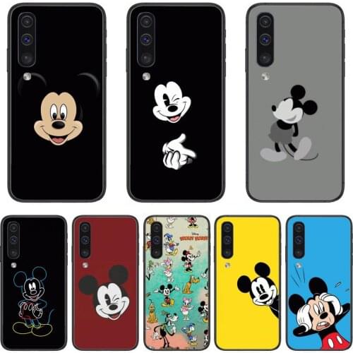 Micky Mouse Disney Phone Case Hull For Samsung Galaxy A 3 5 6 7 8 9 E 2018 Plus 2017 E S Black Shell Art Cell Cover TPU