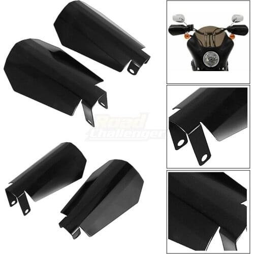 Black Motorcycle Left Right Handguard For Harley Sportster XL1200 XL 883 Dyna Baggers Protector Cover Shade Hand Guard 2PCS