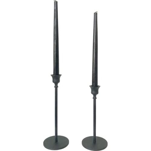 Decorative 2gang Black Candlestick & Candle Holder Crystal Candle Holder 3 Arms Candle Holder Table Centerpiece Wedding Office Party Buffet Hotel Desk Ornaments