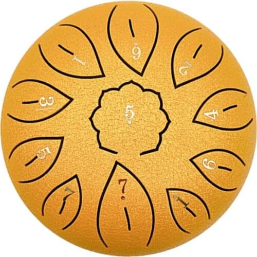 Childrens Musical Instrument Mpty Drum 6 Inch Ethereal Sound Drum 8 Sound 11 Sound Steel Tongue Drum C-Ddjust Steel Tongue