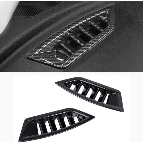 For Subaru XV Crosstrek 2018 2019 2020 / Impreza 2016-2020 ABS Interior Upper Air Vent Outlet Cover Trim 2pcs Car Styling