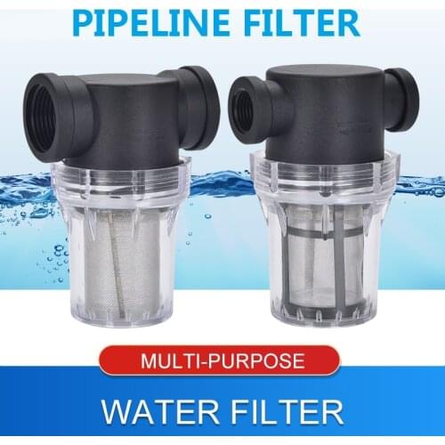 Car Washing Filter 1/2,3/4inch Inline Mesh Strainer Water Pump Filter Irrigation High Flow Pipeline Filter Gardening Inlet Water