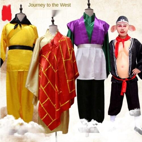 Journey To The West Cosplay Costume Master and Apprentice Full Performance Costumes Festival Costumes