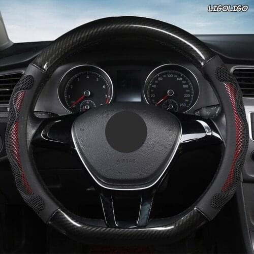 LIGOLIGO Microfiber Leather Car Steering Wheel Cover For Acura TSX MDX RDX TL RSX TLX Integra