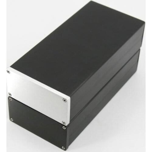 Mini Size W102 H50 D208 Full Aluminum Amplifier Chassis Pre-amplifier DAC Decoder Power Supply AMP Enclosure DIY Rear Class Box