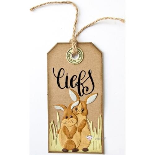 Mmao Crafts Metal Steel Cutting Dies New Rabbit decoration Stencil For DIY Scrapbooking Paper/photo Cards Embossing Dies