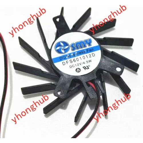 SMY DFS601012D Server Cooling Fan DC 12V 4.5W 2-wire