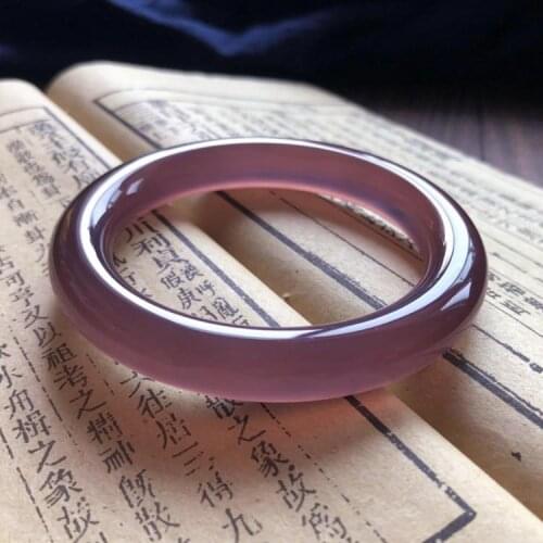 Natural Emperor Purple Myelin Bracelet Ice-Striped Agate Bracelet Womens