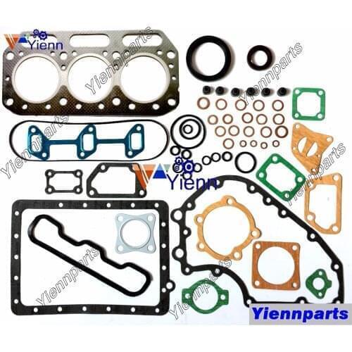 For Komatsu 3D75-1A Full Gasket kit Main&Con Rod Bearing Set Piston Ring Set For YM220 YM226 YM250D Tractor Engine Spare Parts